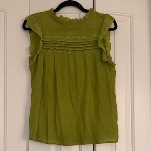 Green Sleeveless Top